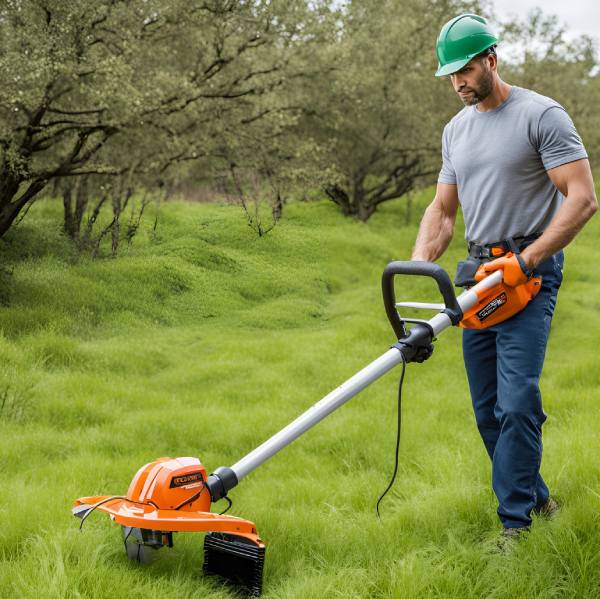 battery powered brush cutter